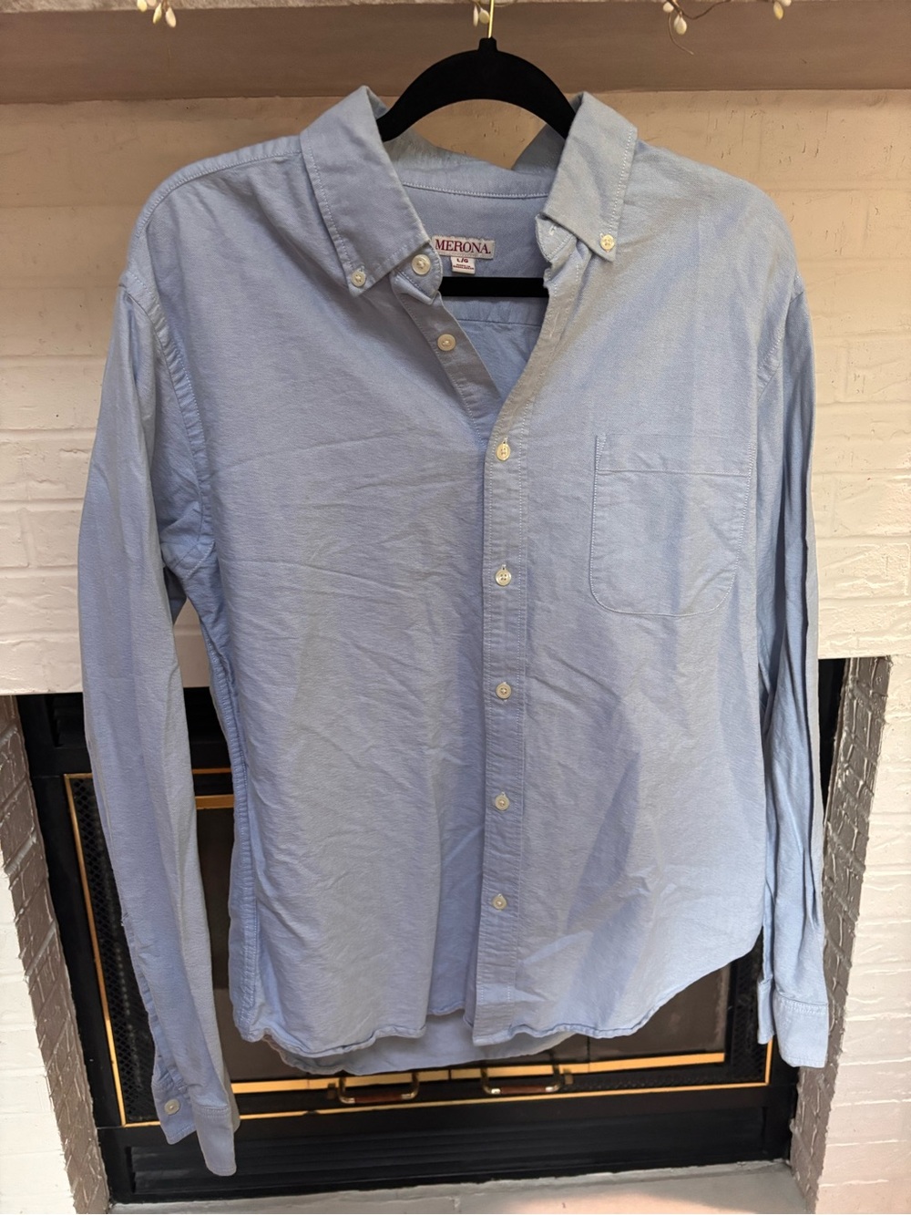 Merona Light Blue Long-Sleeve Button-Down Shirt